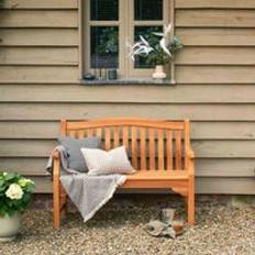 Norfolk Leisure Kingsbury Small Outdoor KD Mahogany Garden Bench