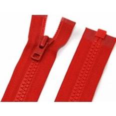 Röda Blixtlås YKK Vislon Chunky Open End Zips Red