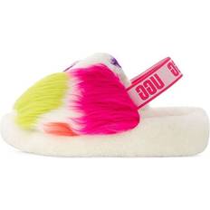 UGG White Slippers UGG Fluff Yeah Party Spots Slipper - White