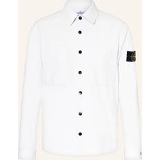 Stone Island Bomuld Overtøj Stone Island Micro Corduroy Shirt - Sky Blue