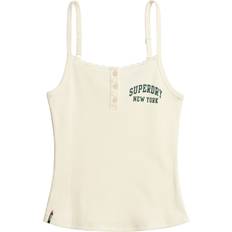 Superdry Women Tank Tops Superdry Athletic Essentials Button Cami Top