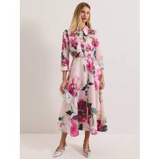 Phase Eight Anabella Floral Shirt Dress - Pale Pink/Multi