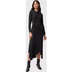 Midikjoler - Skind AllSaints Rivi Kjole - Sort