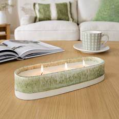 Churchgate Amber and Pine Multi Wick - Green Scented Candle