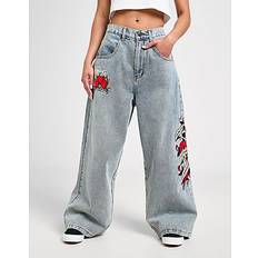 Ed Hardy Dagger Wide Jeans - Blue