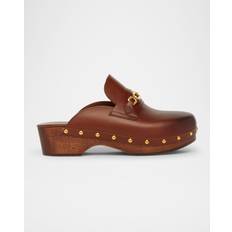 Tom Ford Whitney Leather Clogs - Brown