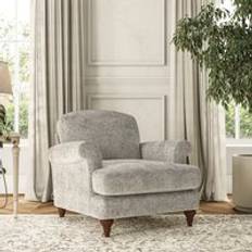 Silver Armchairs Dunelm Evie Chunky Chenille Silver Armchair