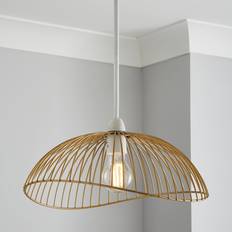 Elements Jaula Easy Fit Shade Gold Pendant Lamp