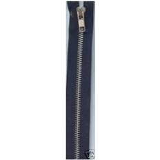 Röda Blixtlås YKK Silver Metal Open End Zips Red
