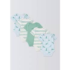 John Lewis Baby Crocodile Bodysuits - Multi