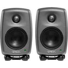 Genelec 8010A Studiomonitore Dunkelgrau Paar