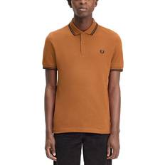Fred Perry Orange Polo Shirts Fred Perry Twin Tipped Slim Fit Polo -