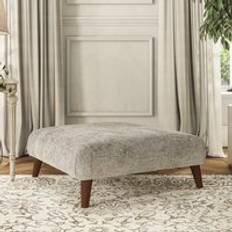 Silver Foot Stools Dunelm Evelyn Footstool Chunky Chenille Silver Foot Stool