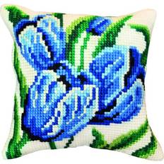 Handarbetskits Permin Broderikit Tulpaner stramalj m/garn 35x35cm