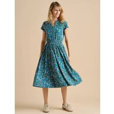 Brakeburn Shoreline Meadow Midi Dress - Teal