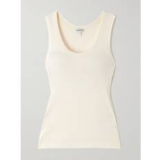 Pink Tank Tops Loewe Anagram Logo Ribbed Tank Top - Light Pink
