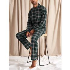 Green Pyjamas Men's Mister You Plaid Pyjama Set - Green
