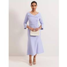 Phase Eight Petite Sienna Tuxedo Dress - Pale Blue