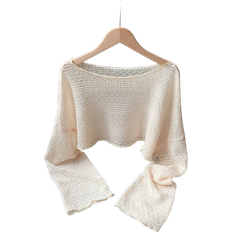 Shein Plus Womens Solid Color Casual Cropped Blouse