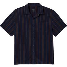 Bunker Waffle Stripe Shirt - Washed Navy Stripe
