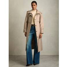 Reiss Coats Reiss August Single Breasted Trench Coat - Neutral