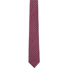 Pink Ties BOSS Floral Circles Silk Rich Tie - Dark Pink
