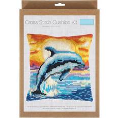 Kit per Ricamo Trimits Kit Punto Croce Cuscino Stampato Delfino