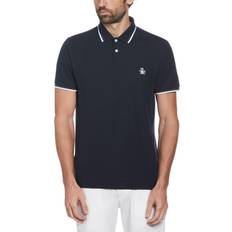 Original Penguin Tipped Pique Polo Shirt - Dark Sapphire