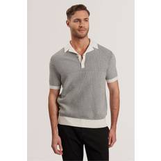 Ted Baker Pikétröjor Ted Baker Gregy Cotton Regular Fit Short Sleeve Polo Shirt - Natural