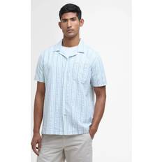 Barbour Men Shirts Barbour Beachcroft Striped Short Sleeve Shirt - Green
