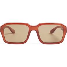 NA-KD Square Sunglasses - Solbriller - Brun