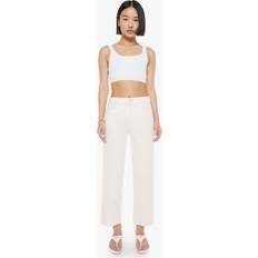 Mother The Rambler Zip Ankle Jeans - Cream Puff