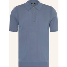 Clothing Reiss Berkley Zip Polo Shirt - Airforce Blue
