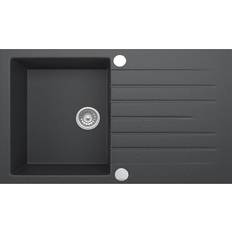 Homeline Granitspüle Schwarz 76 x 45 cm