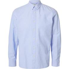 Kashmir Skjortor Selected Homme Slhslimsun Shirt LS Noos Herr Långärmade Skjortor - Cashmere Blue/W