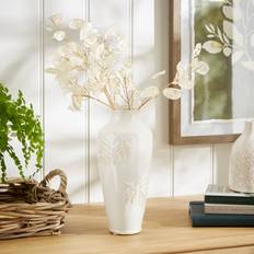 Churchgate Fern Ceramic Ivory Vase