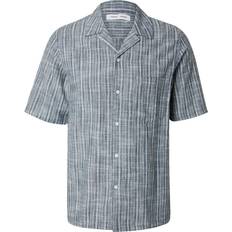 Samsøe Samsøe Herre Skjorter Samsøe Samsøe Saoscar AP Shirt - Mand Orion Blue