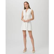 Paige Vida Denim Mini Dress - Toasted Ecru