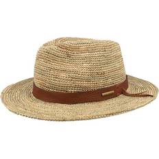 Stetson Traveller Seagrass Crochet Straw Hat - Beige