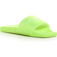Women - Yellow Slides Alexander Wang Women's Logo Pool Slides