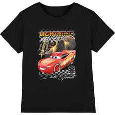 Disney Cars Childrens I Am Speed Lightning McQueen T-Shirt - Black
