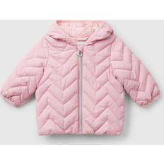 Babies Jackets United Colors of Benetton Padded Puffer Jacket With Ear Flaps - Pink