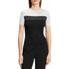 Silk T-shirts Theory Silk Basic Tee - Black