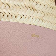 Raffia Totes & Shopping Bags Abro Dalia Gemma Tote Bag - Beige/Rose