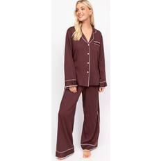 Brown Pyjamas Fable & Eve Battersea Pyjama Set - Brown