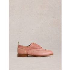 Pink Oxford White Stuff Thistle Studded Leather Brogue - Mid Pink