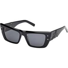 Smoke Cat Eye Ladies Sunglasses - Black