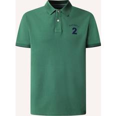 Hackett London Men Clothing Hackett London Heritage Number Polo Shirt - Dark Green