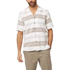 Peregrine Grid Stripe Heavyweight Vintage Cuban Shirt - White/Multi