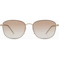 Solbriller Giorgio Armani Solbriller Metal Guld Brun Pillow Normal - Guld/Brun